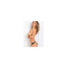 Culotte noire douce ornements quadrillés sur les fesses 